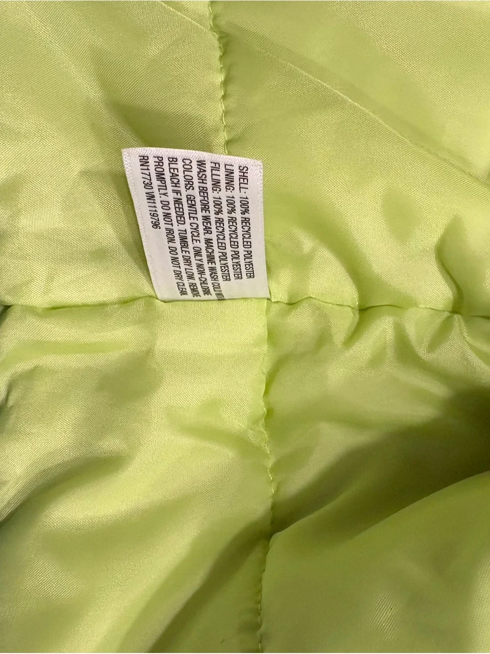 Cat & Jack Lime Green Toddler Jacket with Dark Green Trim